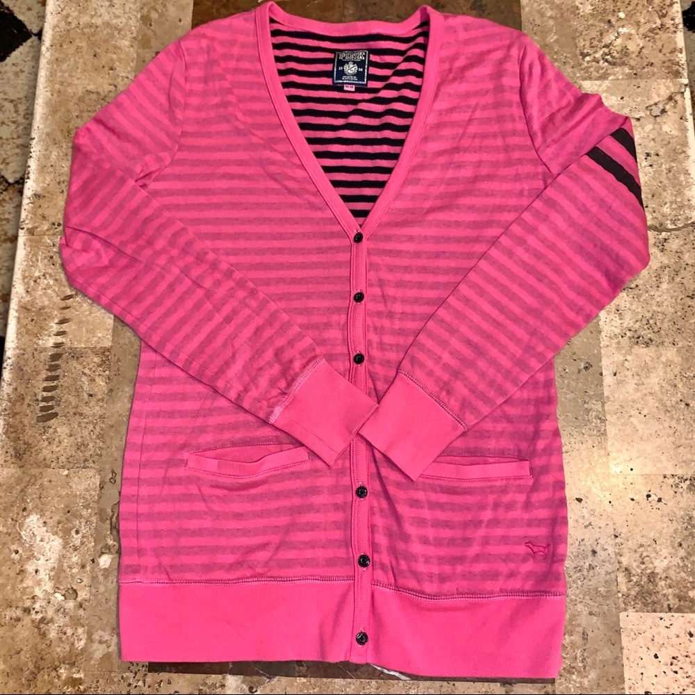 Women’s SZ M PINK Victoria’s Secret Cardigan